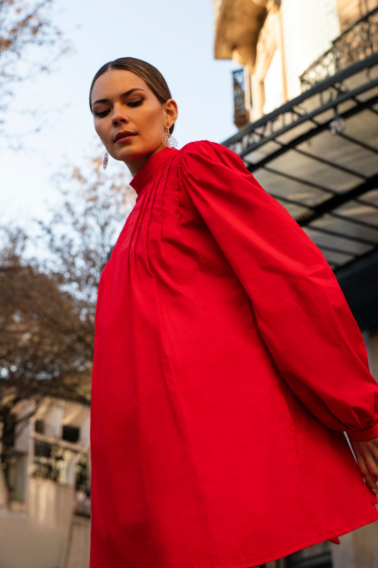 red babydoll dress